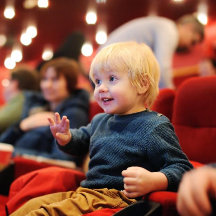 Dima met his friend at the cinema